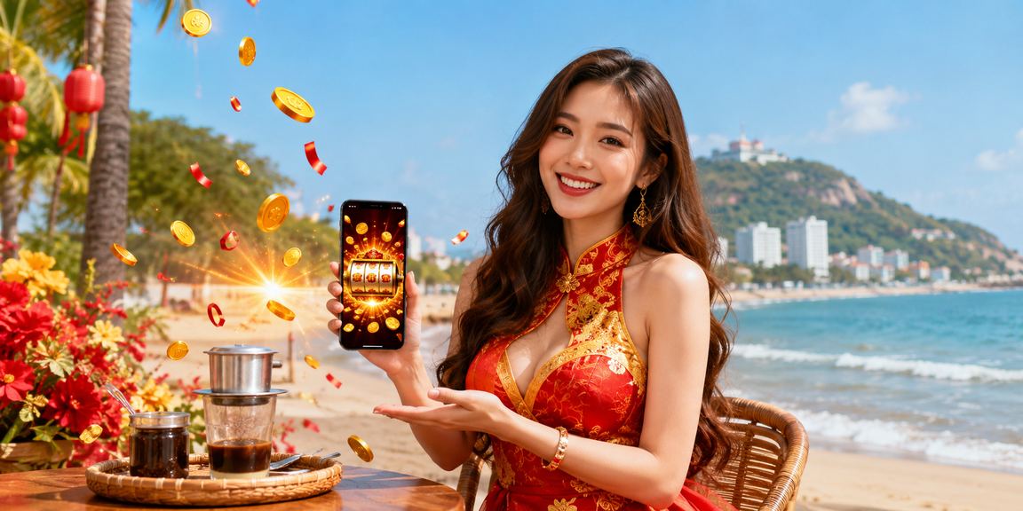 Người chơi slot game tại Vũng Tàu với không khí sôi động